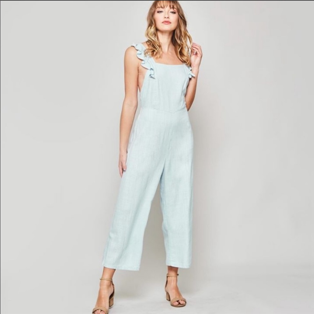 Chambray jumpsuit